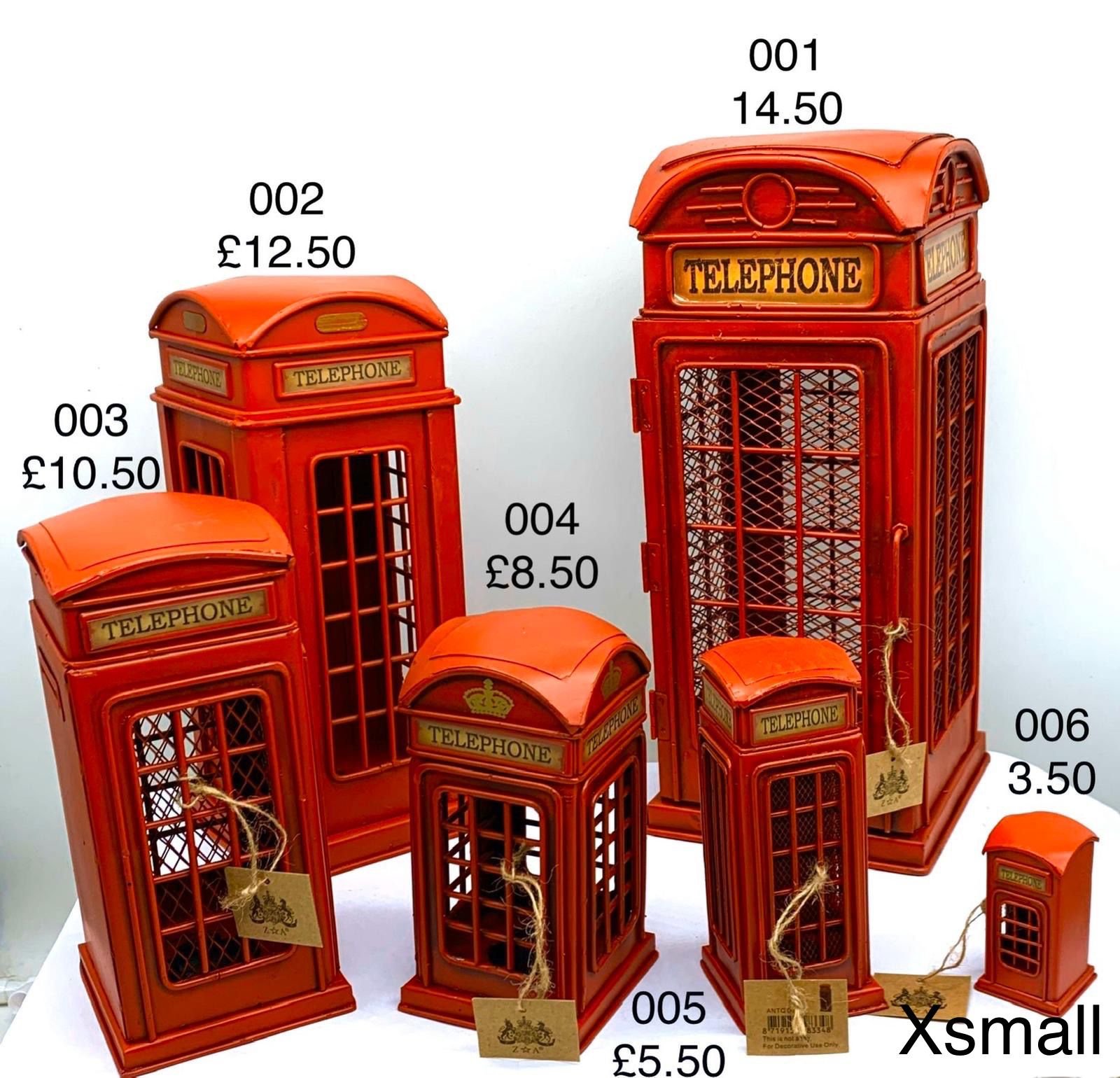 Vintage British Telephone Booth Model (001)