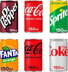 Assorted Mini Soda Cans 150ml