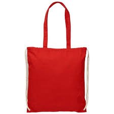 Red Canvas Tote Bag