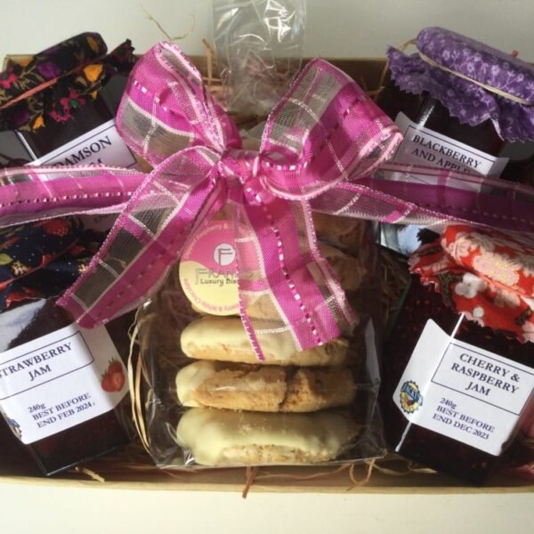 Homemade Jam and Cookie Gift Basket