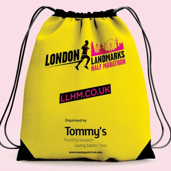 London Landmarks Half Marathon Drawstring Bag