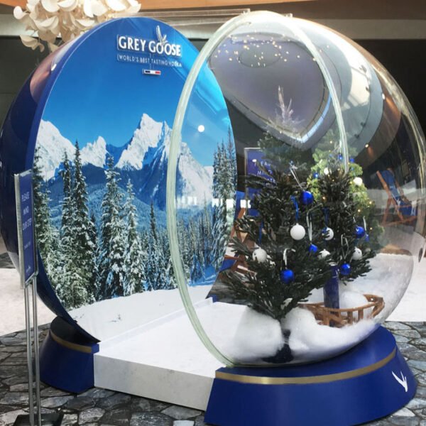 Grey Goose Winter Display Globe