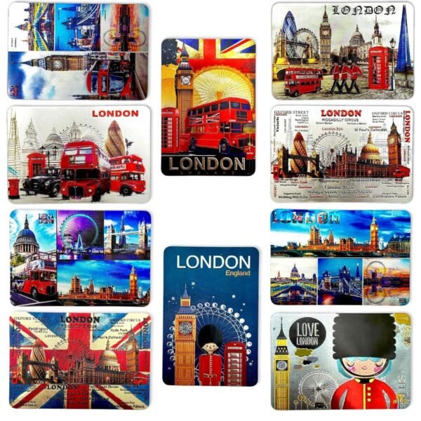 London Souvenir Magnets Set