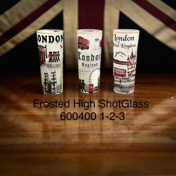 London Frosted High Shot Glass Set