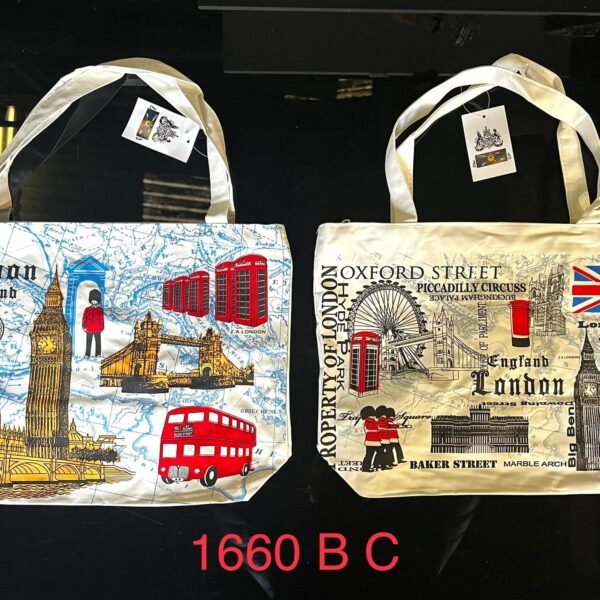 London-Themed Tote Bags