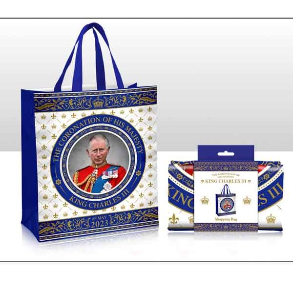 King Charles III Coronation Shopping Bag