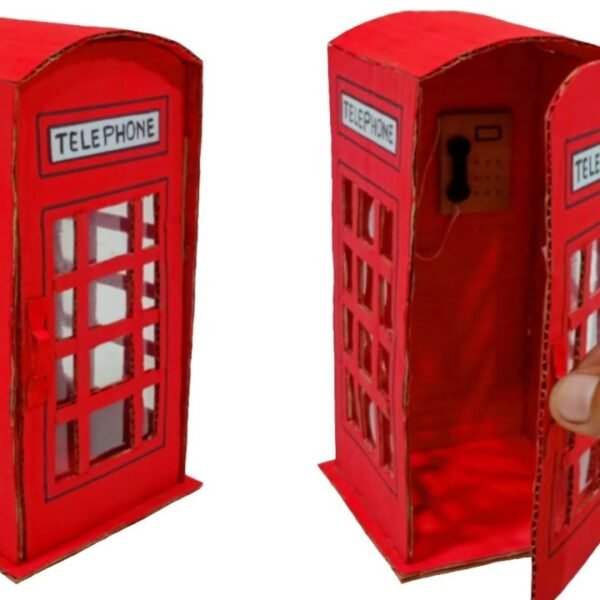 Miniature Red Telephone Booth